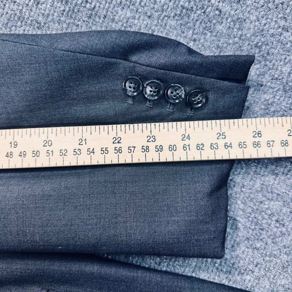 Mode Elegante 50R Vitale Barberis Canonico Super 150s Wool Gray Blazer Jacket